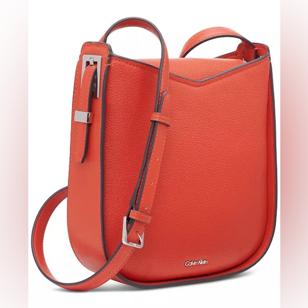 NWOT Calvin Klein Willow Small Crossbody in Orange